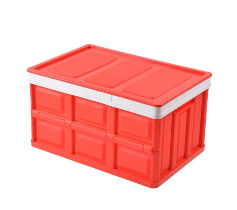 Складаний органайзер SUNROZ Folding Car Storage Box пластиковий в багажник автомобіля S Червоний (SUN6836)