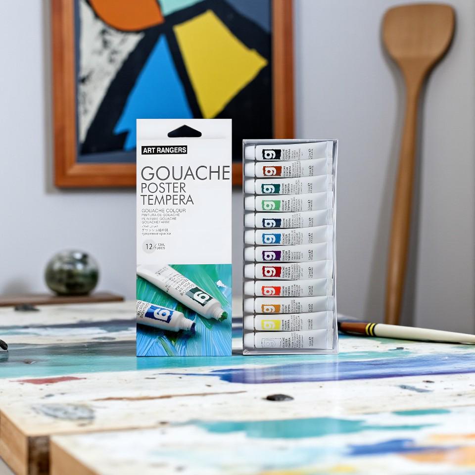 Гуашевая краска художественная тюбики в коробке 12 цветов по 12 мл (37-106234) - фото 4 Гуашевая краска художественная тюбики в коробке 12 цветов по 12 мл (37-106234) - фото 4