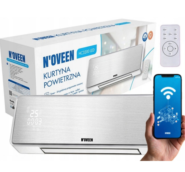 Завеса воздушная тепловая Noveen HC3299 Tuya WiFi Smart - фото 7