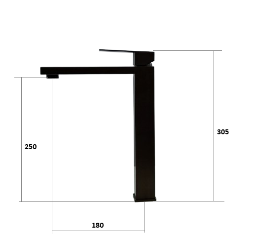 Смеситель для раковины Cubo 40202 Graphite (8231.401.1629) - фото 3 Смеситель для раковины Cubo 40202 Graphite (8231.401.1629) - фото 3