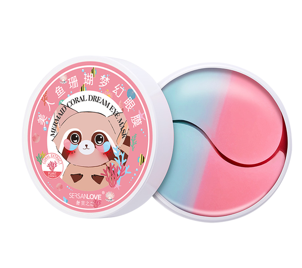 Патчи гидрогелевые под глаза SERSANLOVE Mermaid Coral Dream Eye Mask 60 шт. (14099-01)