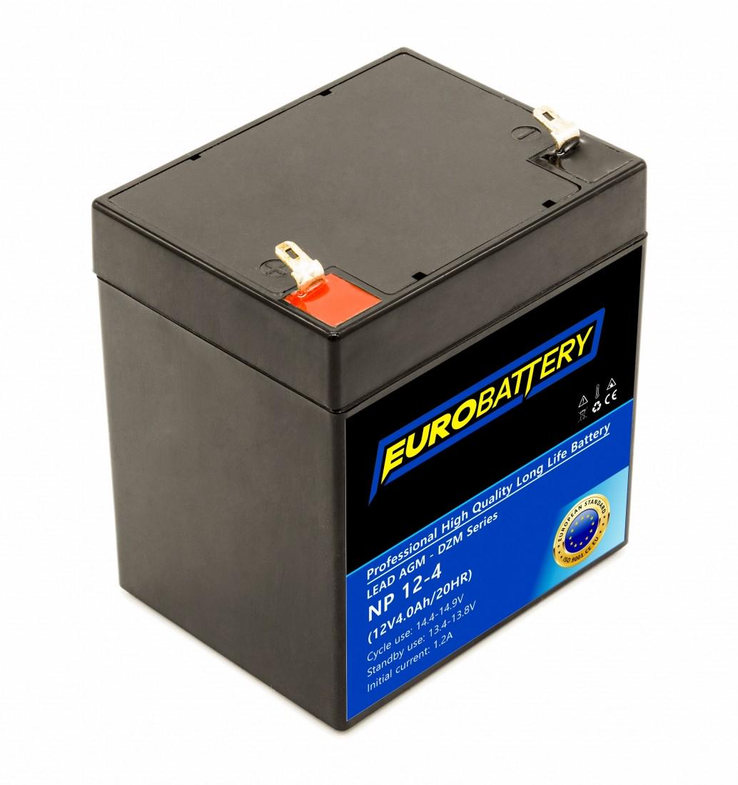 ᐉ Аккумулятор для ИБП EuroBattery AGM NP 12-4 DZM 12V 4,0 Ач (819) • Купить  в Киеве, Украине • Лучшая цена в Эпицентр