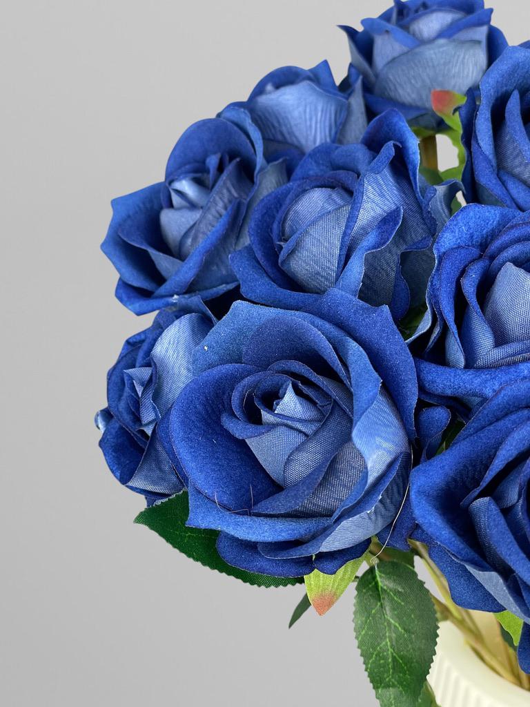 Роза на стебле 51 см Синий (К02086) - фото 4