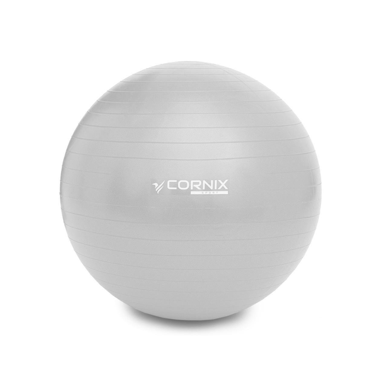 М'яч для фітнесу Cornix Anti-Burst 65 см XR-0362 Silver (2514760351) - фото 1 М'яч для фітнесу Cornix Anti-Burst 65 см XR-0362 Silver (2514760351) - фото 1