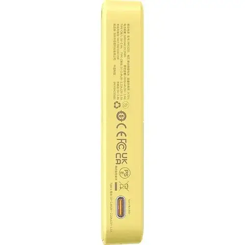 Батарея портативная BASEUS MagPro Magnetic Bracket Wireless Fast-Charging P10064101Y23-00 5000 mAh 20W Yellow - фото 6