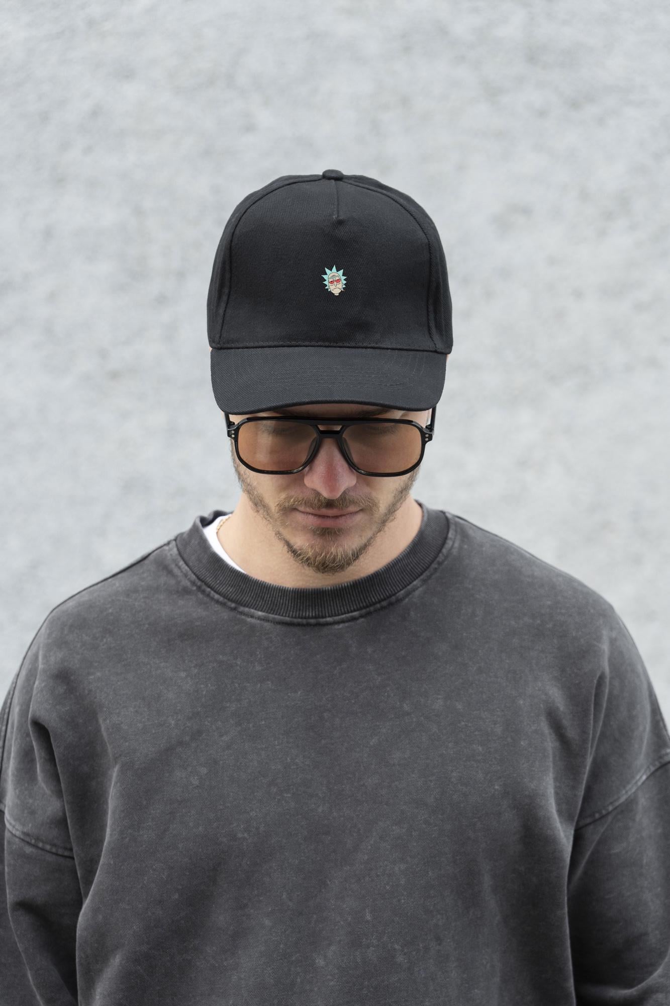 Бейсболка Without с принтом Rick унисекс Black (8049765)