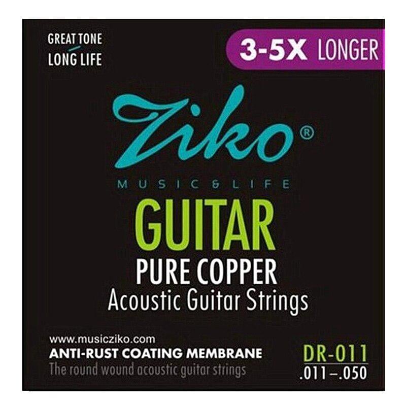 Струни Ziko DR-011 Pure Copper 11-50 Custom Light (336)