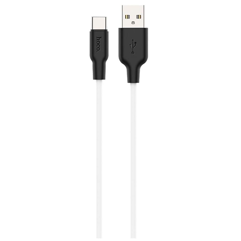 Кабель Hoco X21 Plus Silicone Cable Type-C силиконовый 1 м 3A Белый (1816503753) - фото 1 Кабель Hoco X21 Plus Silicone Cable Type-C силиконовый 1 м 3A Белый (1816503753) - фото 1