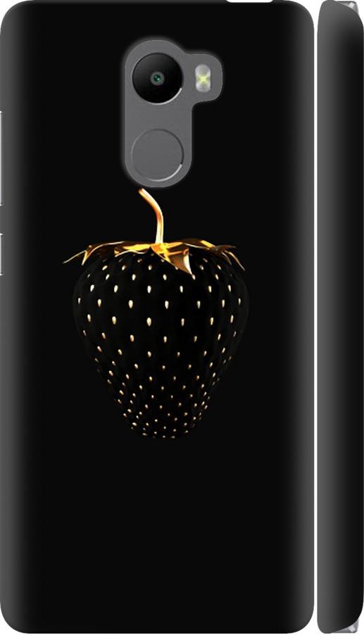 Чехол на Xiaomi Redmi 4 Черная клубника (3585c-417-42517)