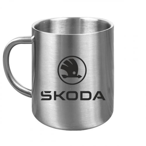 Чашка металлическая Skoda 300 мл Серебряный (19380541-49-211461)