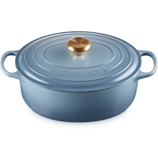 Кастрюля Le Creuset Signature 4,7 л овальная Chambray (21178294344441) - фото 2