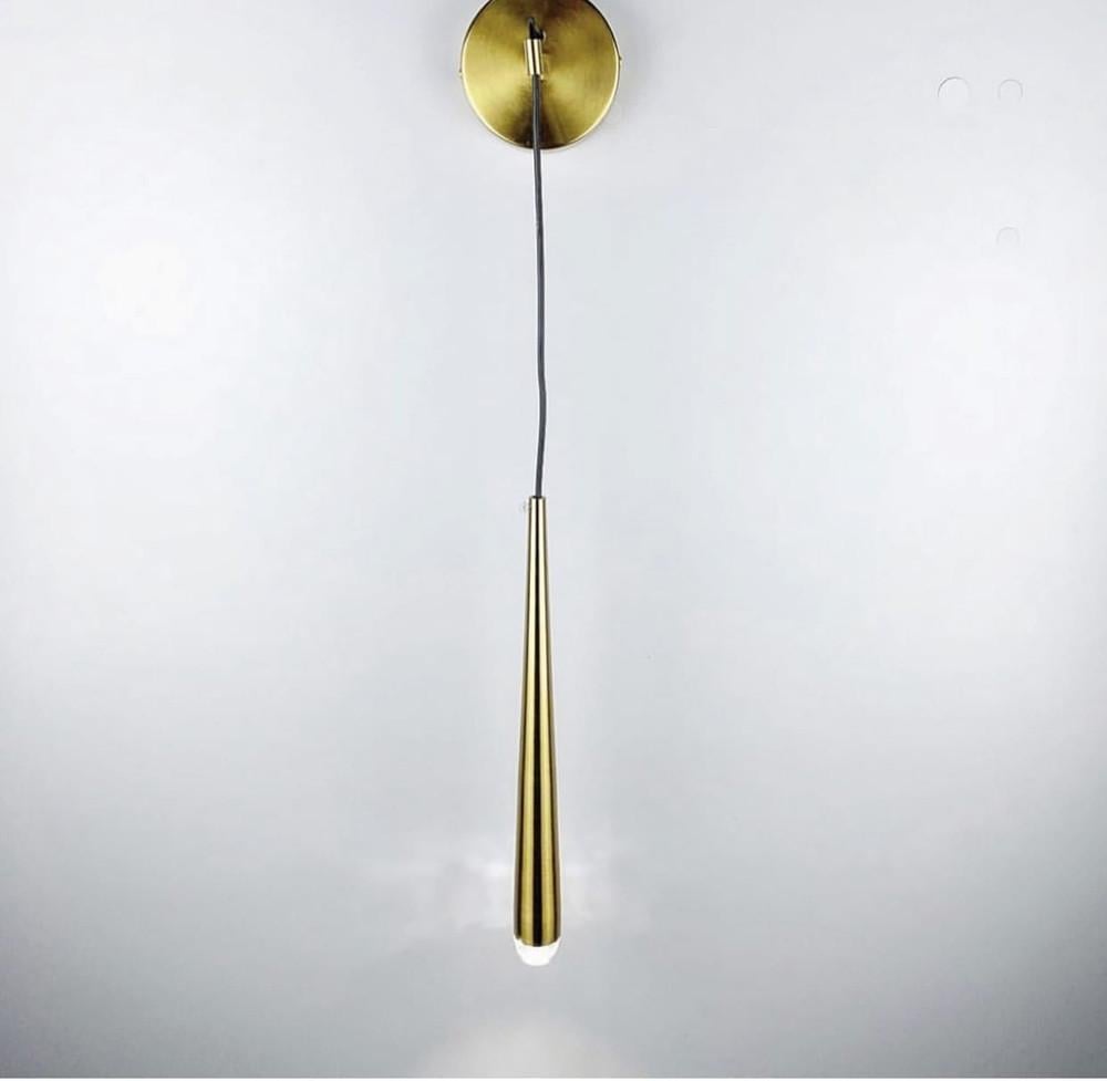 Светильник дизайнерский настенный Латунь (B37)