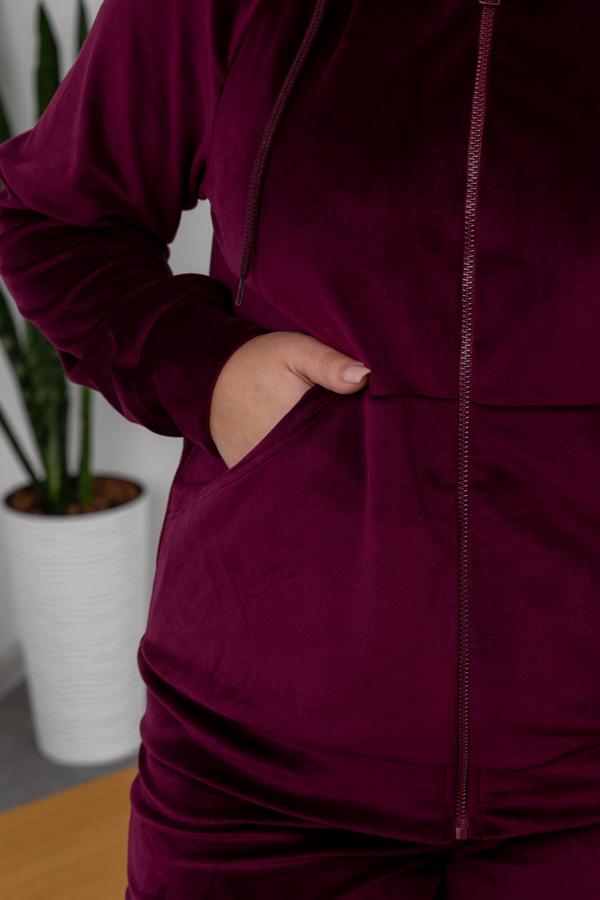 Спортивный костюм женский AKSAN двойка 2XL Бордовый (23.1860_burgundy_50(2XL)) - фото 3 Спортивный костюм женский AKSAN двойка 2XL Бордовый (23.1860_burgundy_50(2XL)) - фото 3