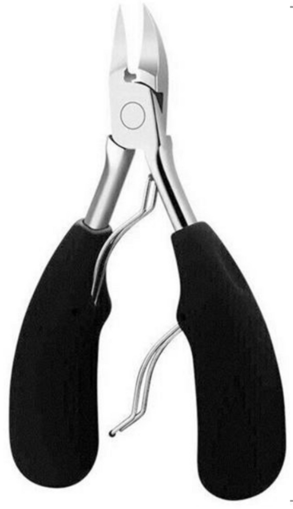 Кусачки для корекції нігтів та видалення омертвілої шкіри сталеві з ручками Чорний (40_022)