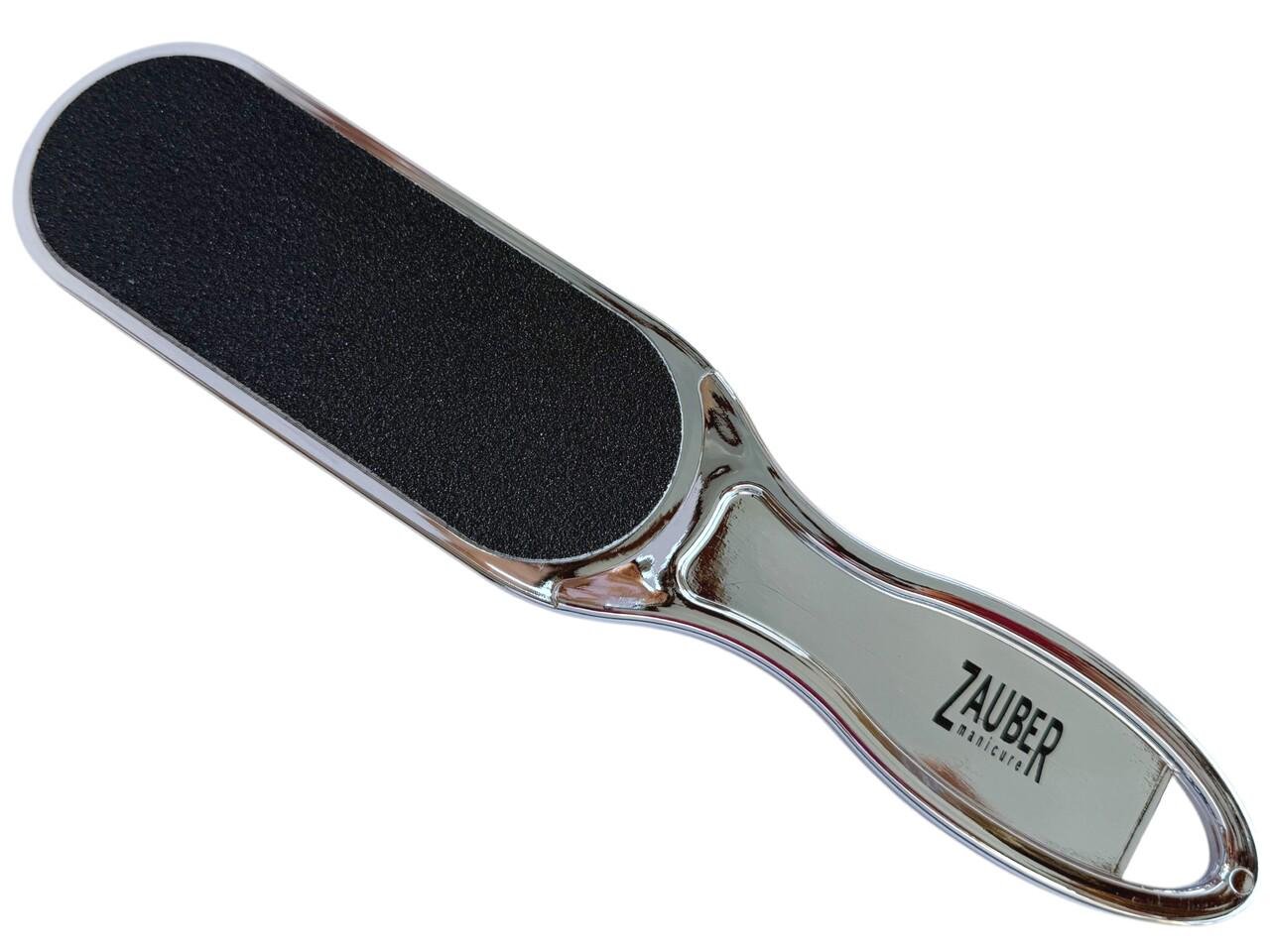Терка для п'ят Zauber-manicure 04-038 зі змінним абразивом Сріблястий (27684404)