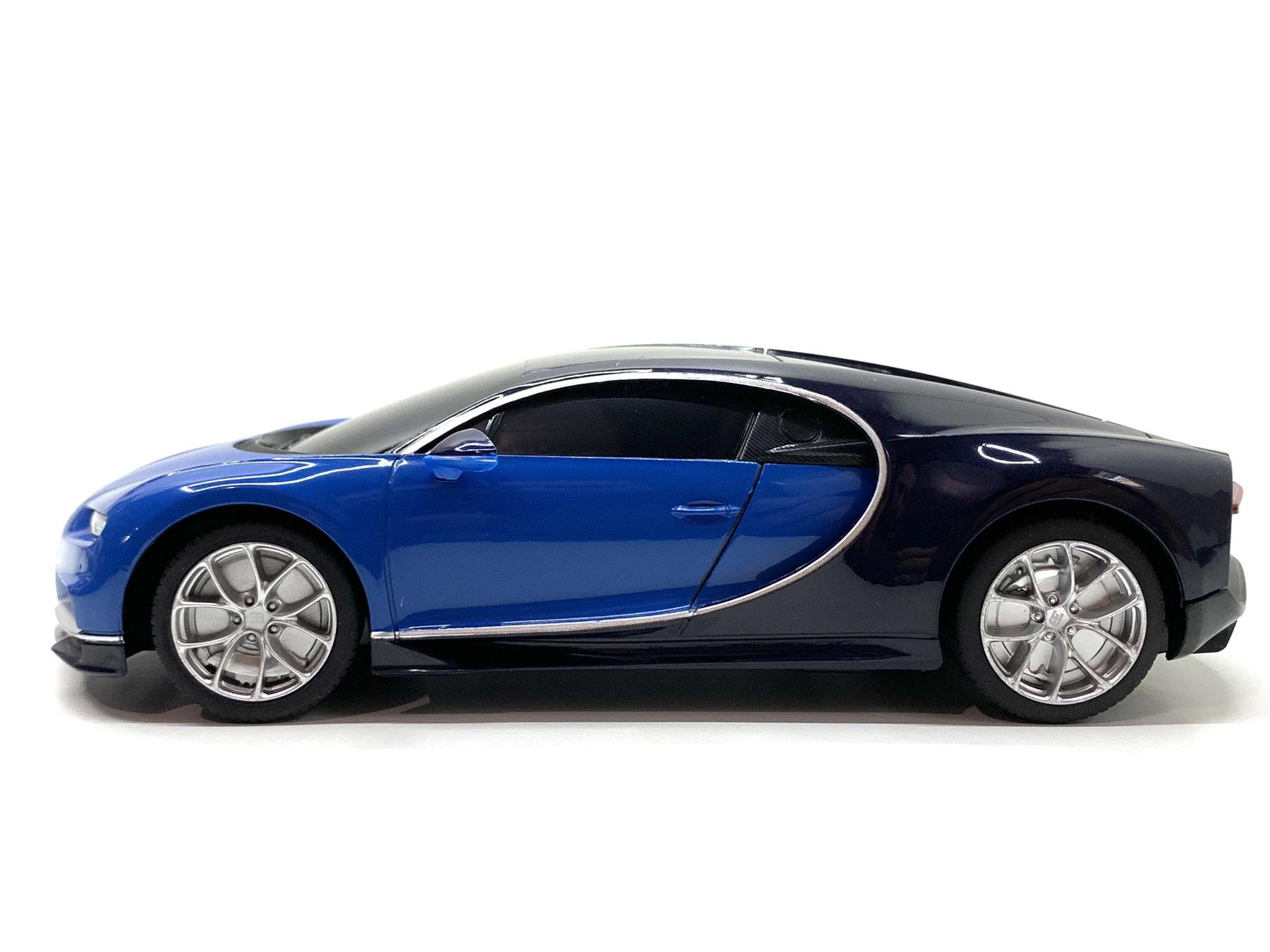 Машина на радиоуправлении Rastar Bugatti масштаб 1:24 Черно-синий (76100) - фото 3