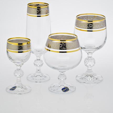 Набір келихів Bohemia Claudia 40149/43249/24V 24 пр.