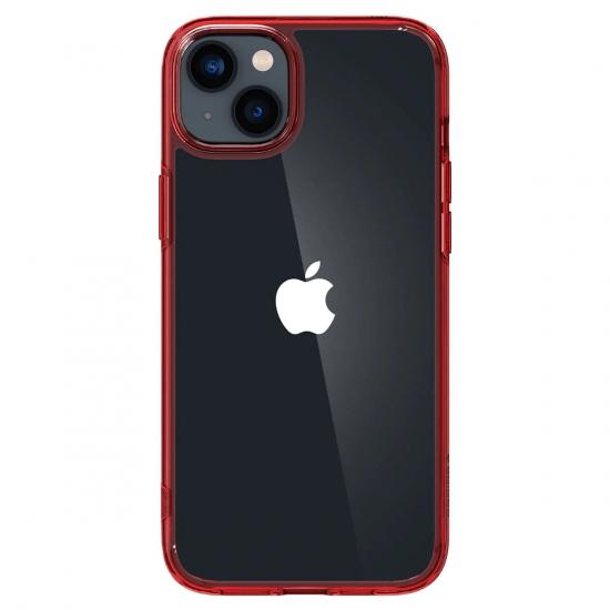 Чехол для телефона Spigen Ultra Hybrid Apple iPhone 14 Plus Прозрачный с красным (ACS04896)