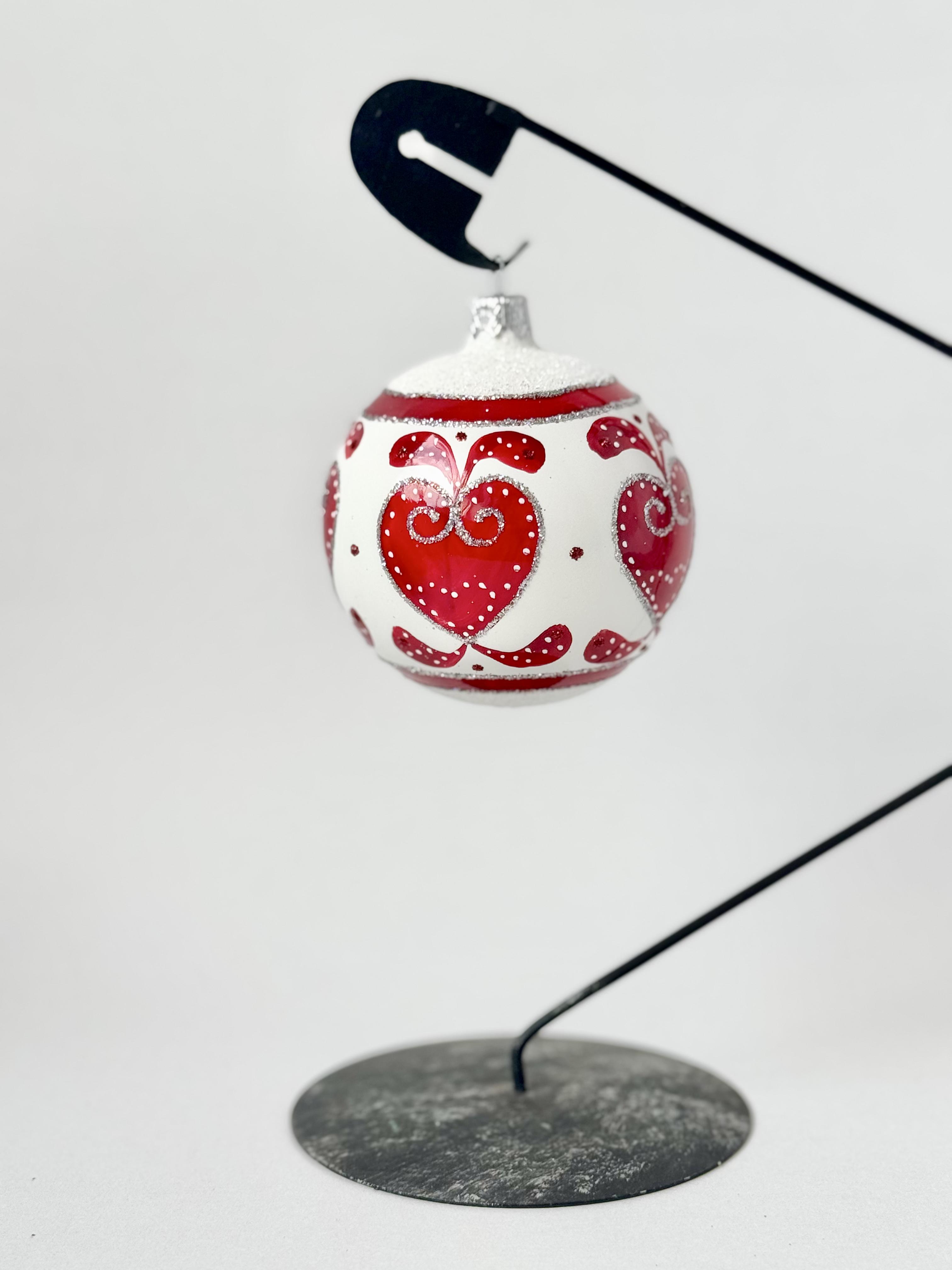 Шар новогодний стеклянный 80 мм (D80-560)