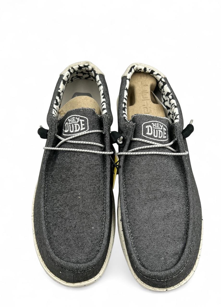 Чоловічі мокасни Hey Dude Wally Stretch Canvas 40022-1HX р. 43 28,2 см Чорний опал (2773123974) - фото 3 Чоловічі мокасни Hey Dude Wally Stretch Canvas 40022-1HX р. 43 28,2 см Чорний опал (2773123974) - фото 3