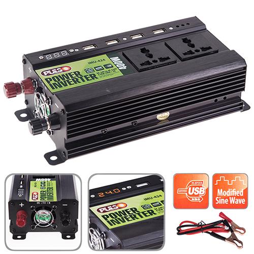 Преобразователь напряжения PULSO/IMU 424/24V-220V/400W/4USB-5VDC2.0A - фото 6 Преобразователь напряжения PULSO/IMU 424/24V-220V/400W/4USB-5VDC2.0A - фото 6