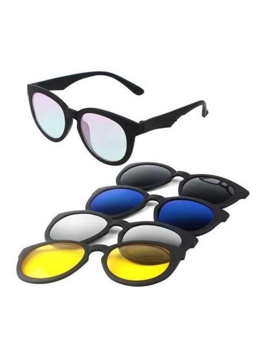Окуляри сонцезахисні антиблікові Magic Vision 5в1 в чохлі (ST01080)