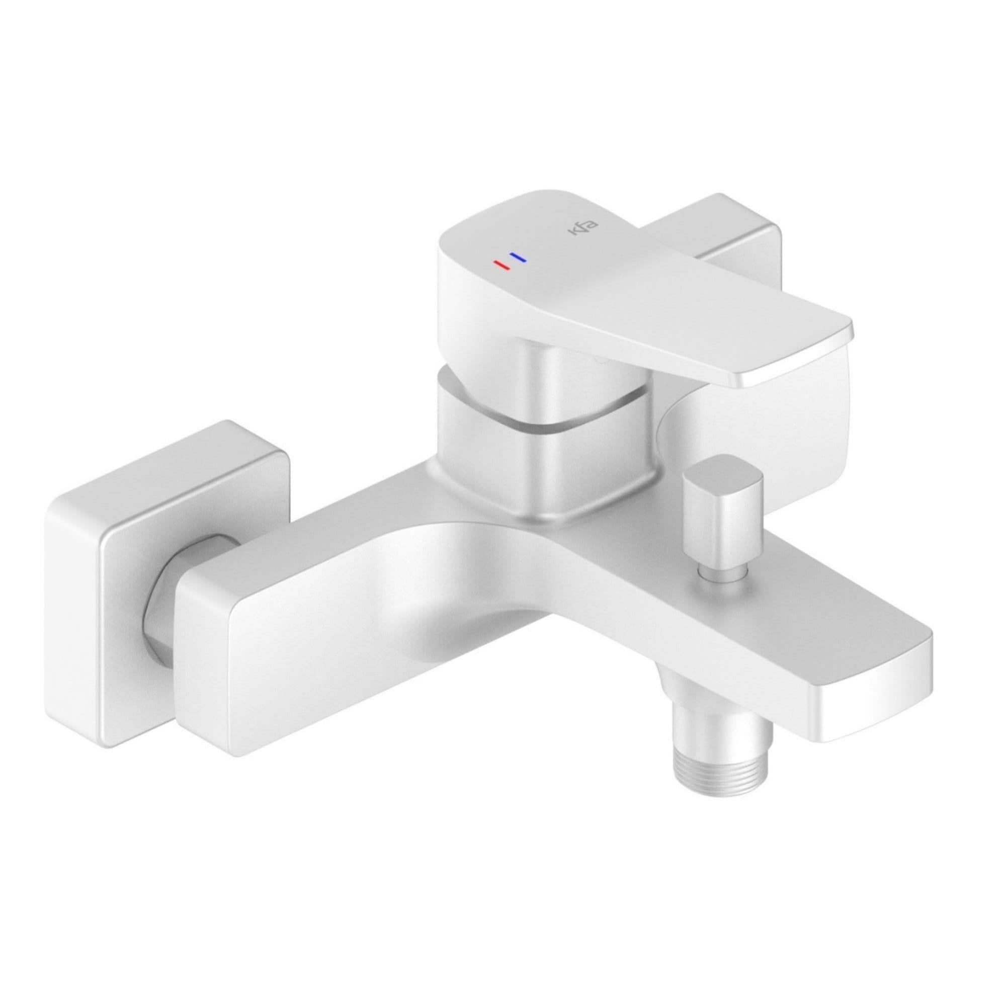 Смеситель для ванны KFA Armatura Malaga настенный Белый (4524-010-44)