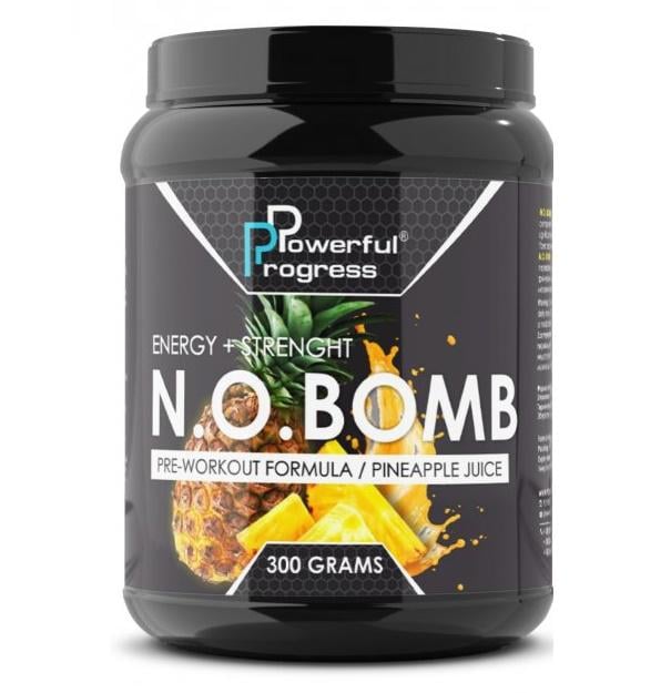Комплекс до тренировки Powerful Progress N.O.BOMB 300 g /30 servings/ Pineapple