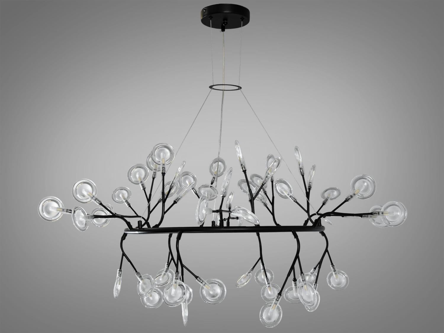 Люстра Diasha Светлячок 54 ламп Черный (Y889-54C BK)