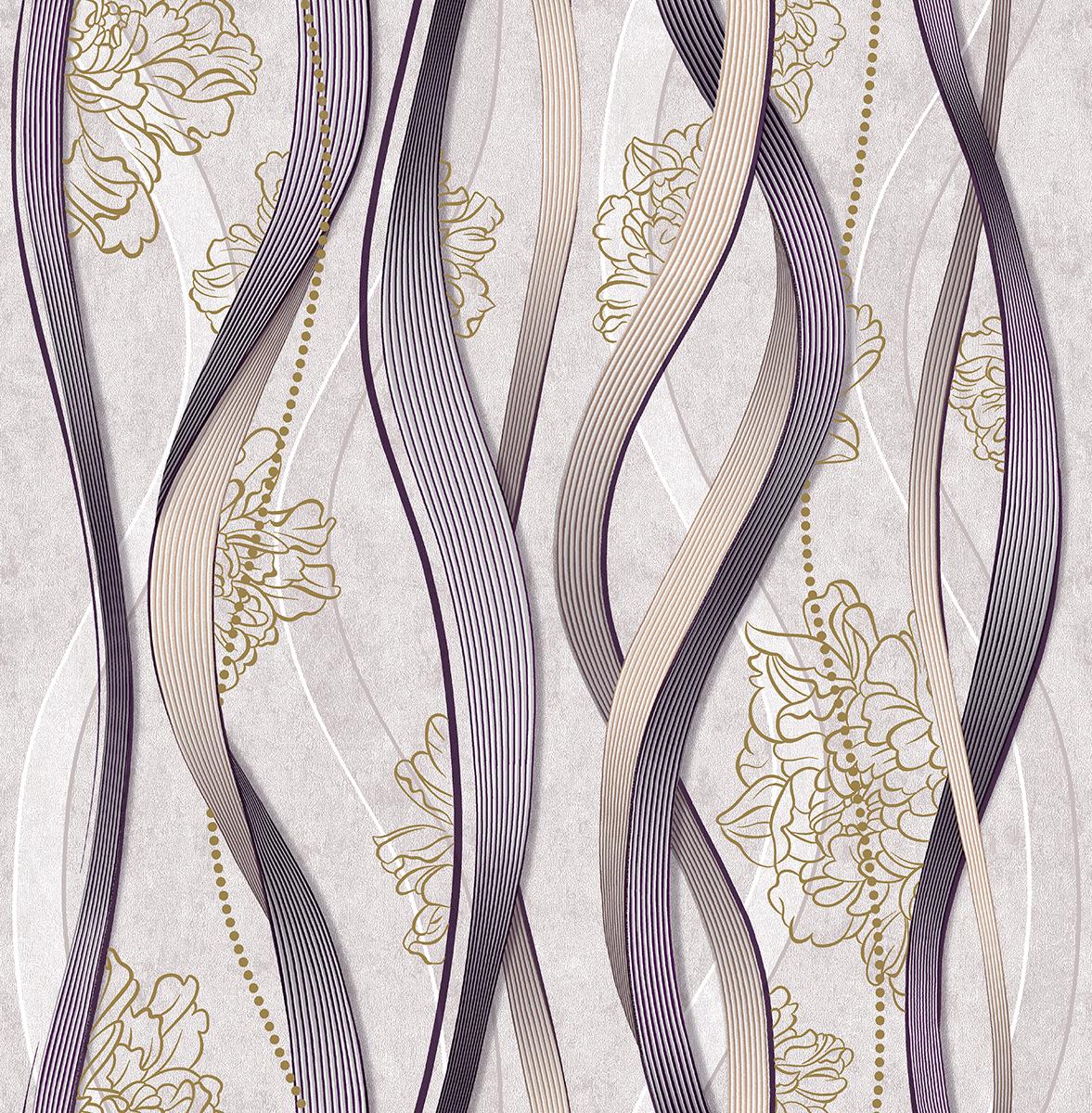 Шпалери паперові дуплекс Континент Зої Бузковий (137)