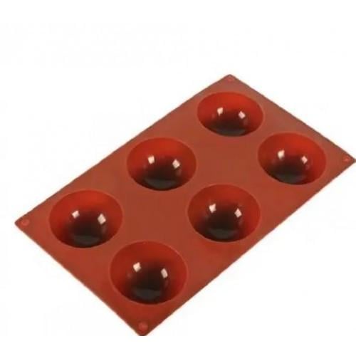 Форма силиконовая для выпечки Полусфера 6 очагов 29х17 см (2356744438) - фото 6