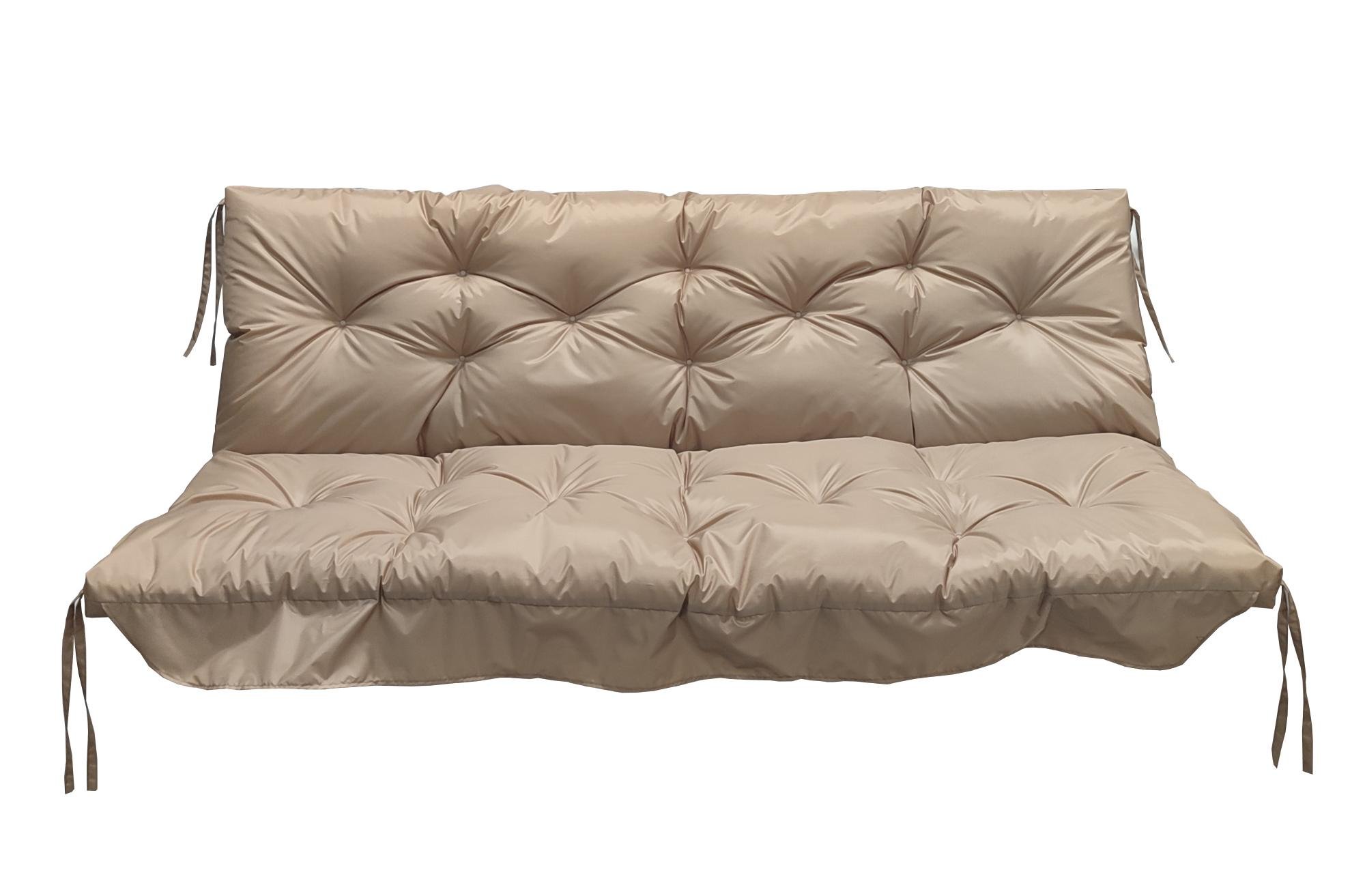 Матрас для качелей водоотталкивающий eGarden LOFT стеганый 135x110x8 см Бежевый (5774) Матрас для качелей водоотталкивающий eGarden LOFT стеганый 135x110x8 см Бежевый (5774)