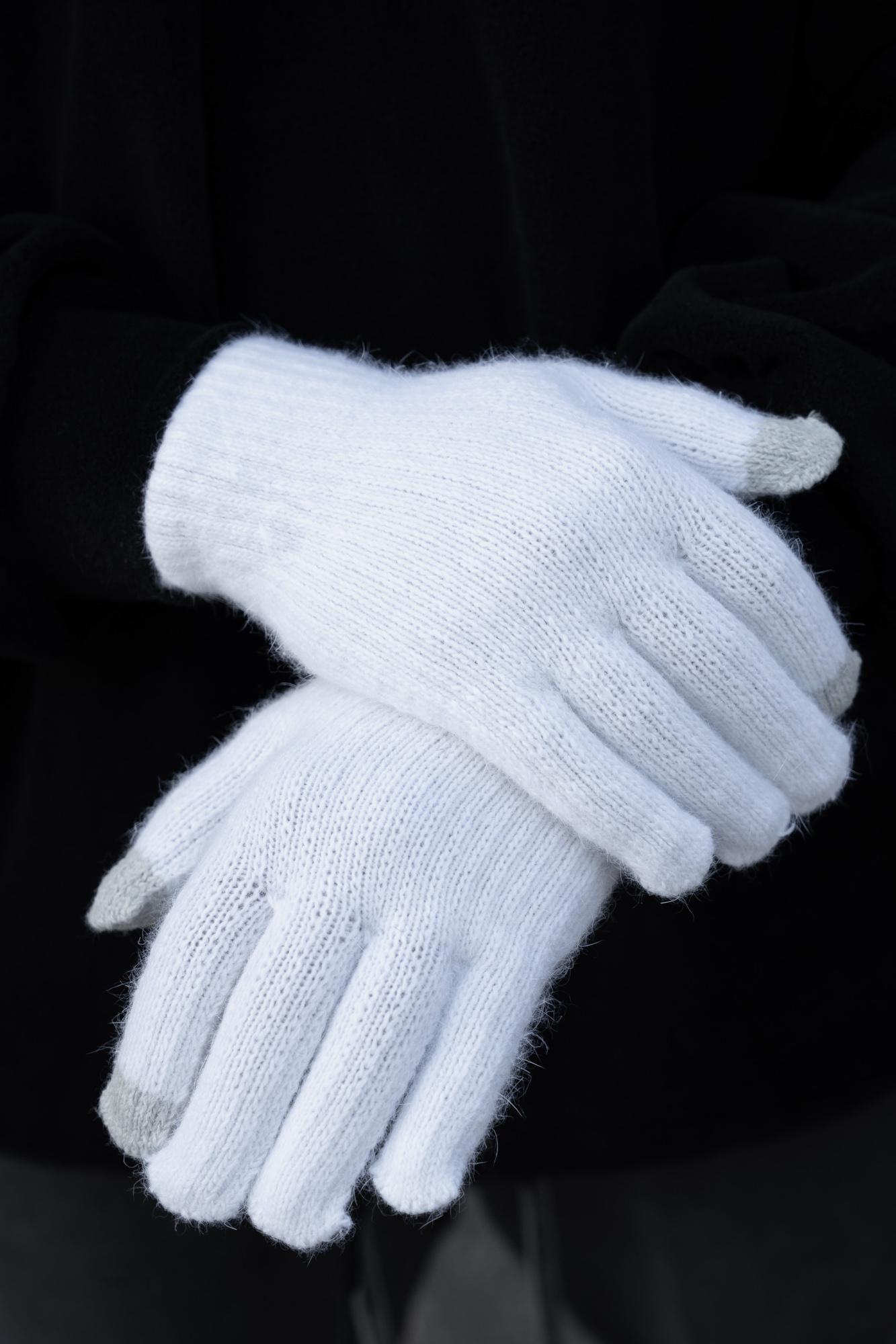 Рукавиці зимові сенсорні Without Brand Morgan 5-73 White (8055886) - фото 2