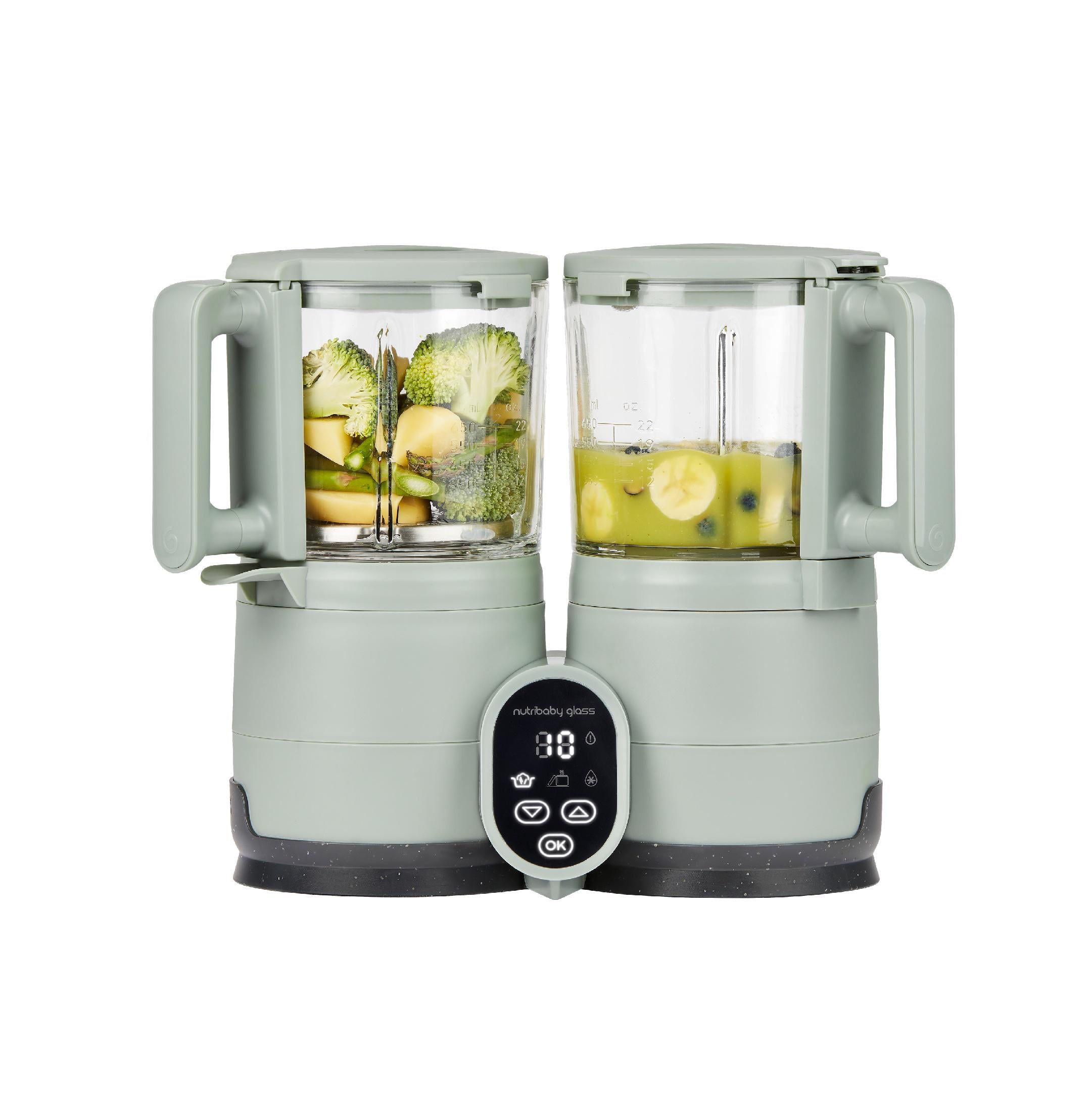 Блендер-пароварка Babymoov Nutribaby Glass 2.0 селадон зелёный (A001138)