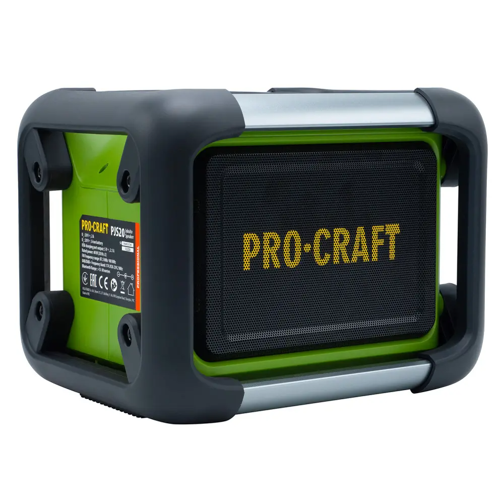 Радиоприемник аккумуляторный ProCraft PJS20 без аккумулятора и без зарядного устройства Bluetooth/AUX/FM 80 Вт - фото 4 Радиоприемник аккумуляторный ProCraft PJS20 без аккумулятора и без зарядного устройства Bluetooth/AUX/FM 80 Вт - фото 4