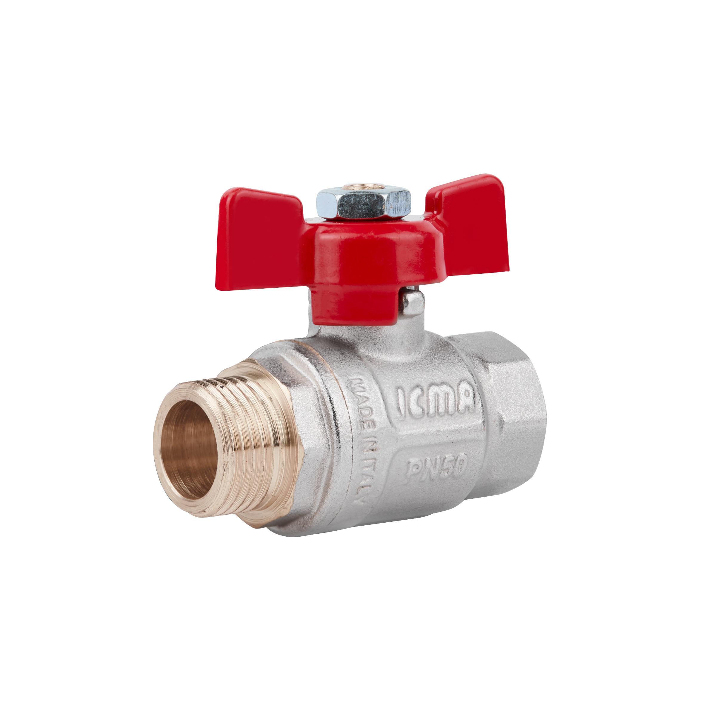 Кран шаровой Icma 1/2" прямой №351 (15509)