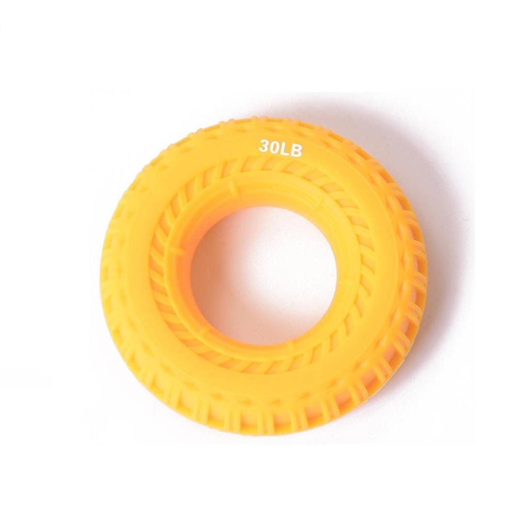 Еспандер гумовий круглий для розвитку сили рук з навантаженням 14 кг 30LB Жовтий (U9131)