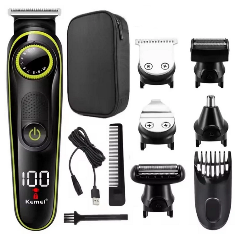 Набір для стрижки та догляду за тілом Kemei 5в1 KM-696