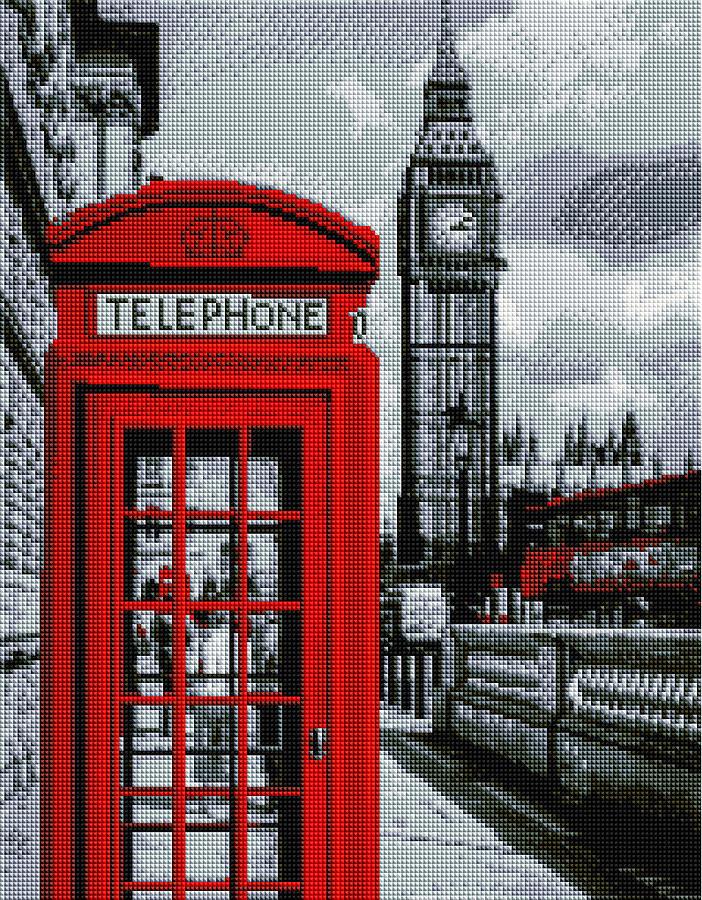 Алмазная мозаика Brushme В центре Лондона 40x50 см (GF3617) Алмазная мозаика Brushme В центре Лондона 40x50 см (GF3617)