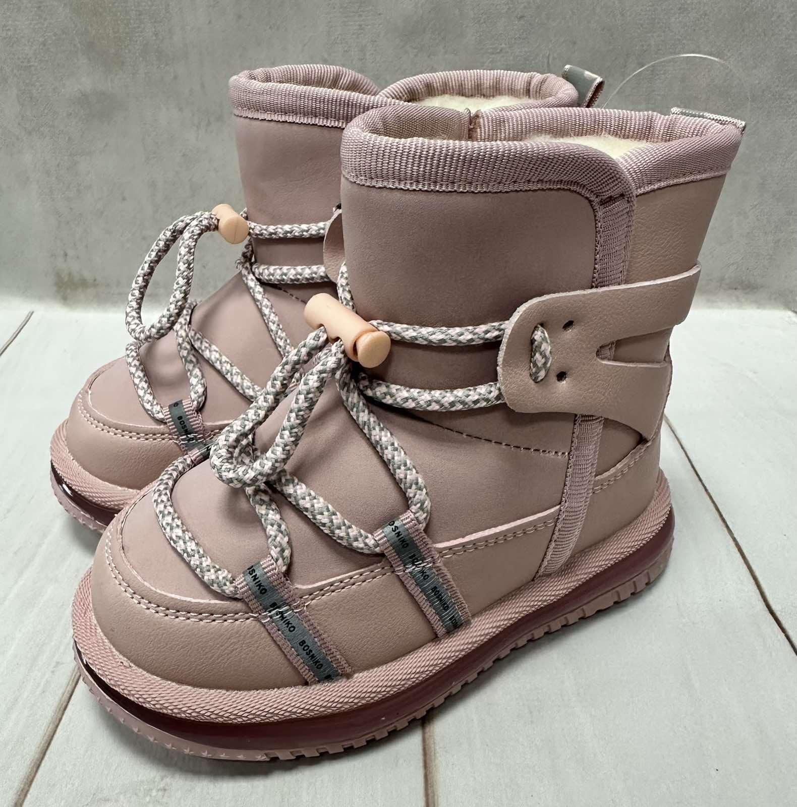 Чоботи зимові для дівчаток дутики W.Niko Рожевий р. 29 18 см - фото 4