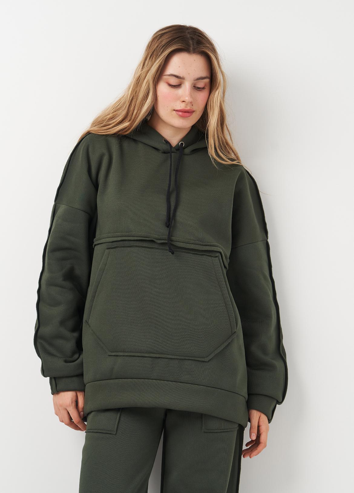 Спортивный костюм утепленный Вилена женский р. 60 Хаки (2288073097) - фото 6