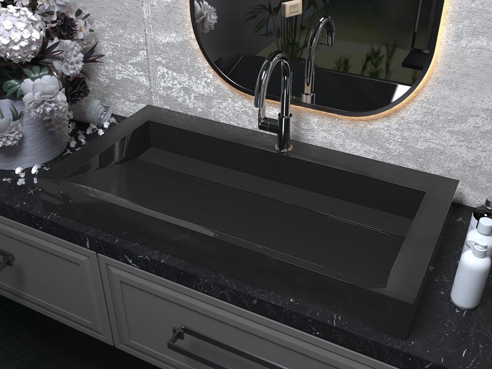 Умывальник накладной Luxor Kraft 100 Black (632)