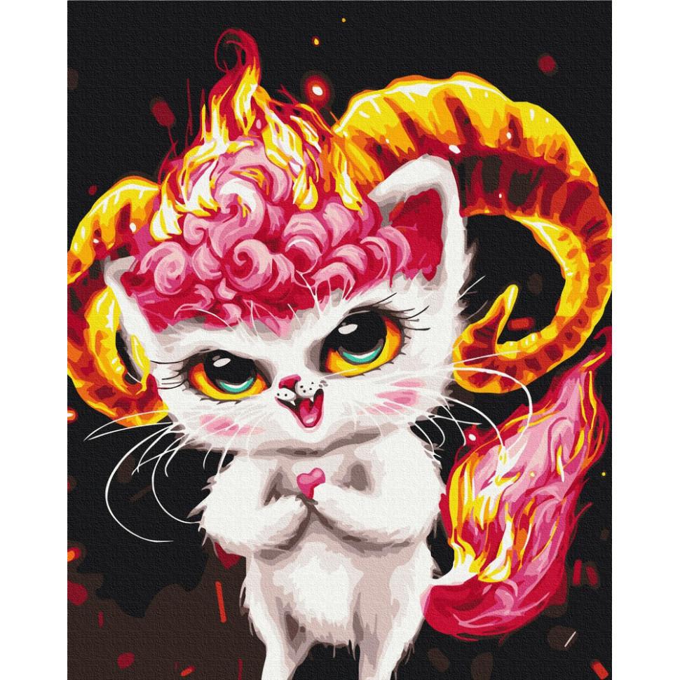 Картина по номерам Brushme Котик Овен 40x50 см (BS53998)