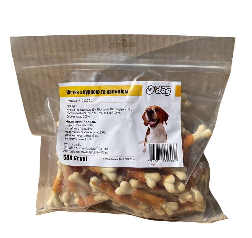 Лакомство для собак O’dog Chicken&White CalciumBone Куриная белая кальциевая кость 500 г