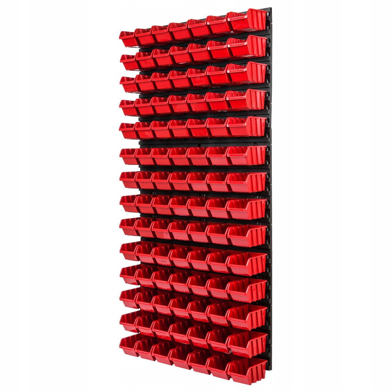 Стеллаж панель для инструмента 58х117 см 98 контейнеров (MIX529)