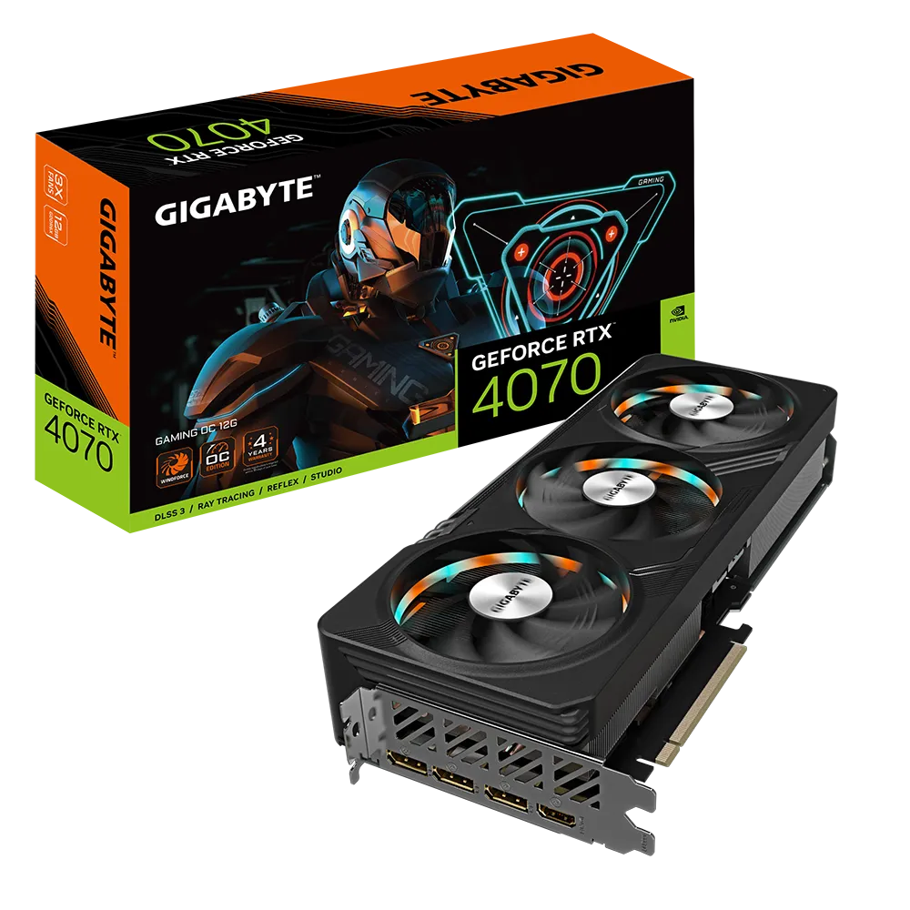 Видеокарта Gigabyte nVidia RTX4070 12 ГБ GDDR6X/21000 МГц (GV-N4070GAMING OCV2-12GD) - фото 6 Видеокарта Gigabyte nVidia RTX4070 12 ГБ GDDR6X/21000 МГц (GV-N4070GAMING OCV2-12GD) - фото 6