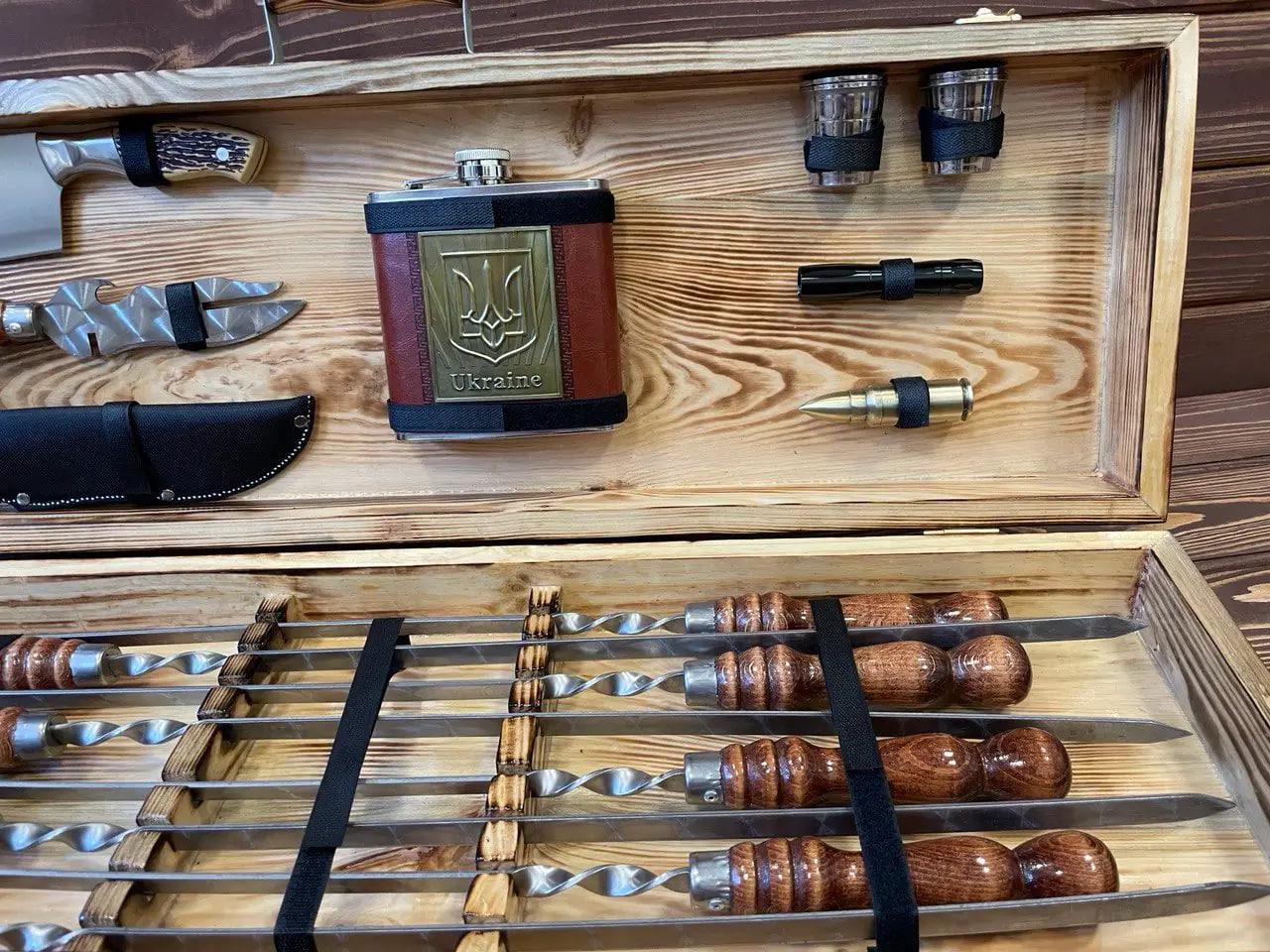 Набір шампурів Профі-9 у кейсі (10647787) - фото 2