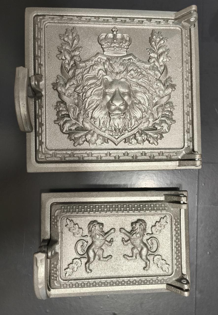 Дверца топка и поддувальные Лев для печи