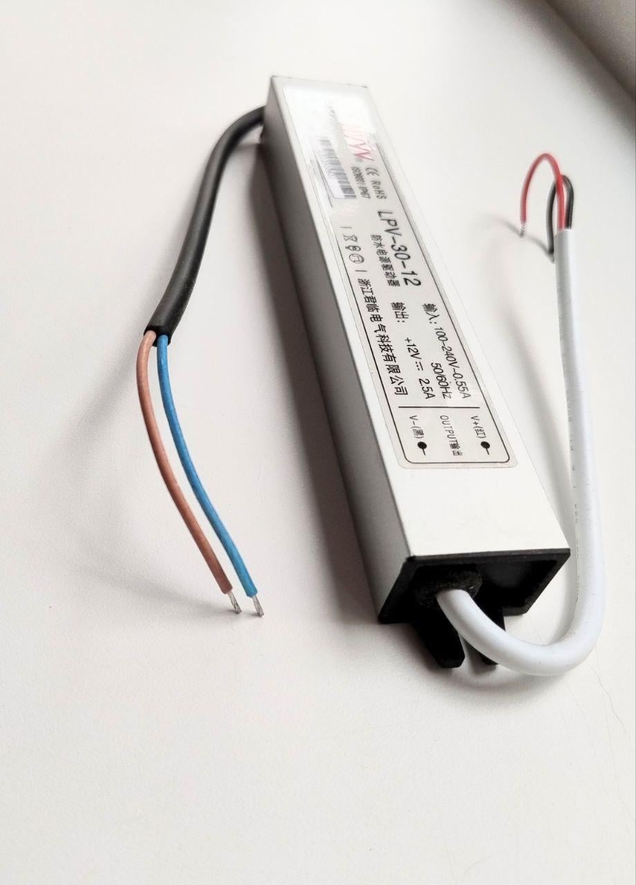 Блок питания для светодиодов NVVV 30W 12V (LPV-30-12)