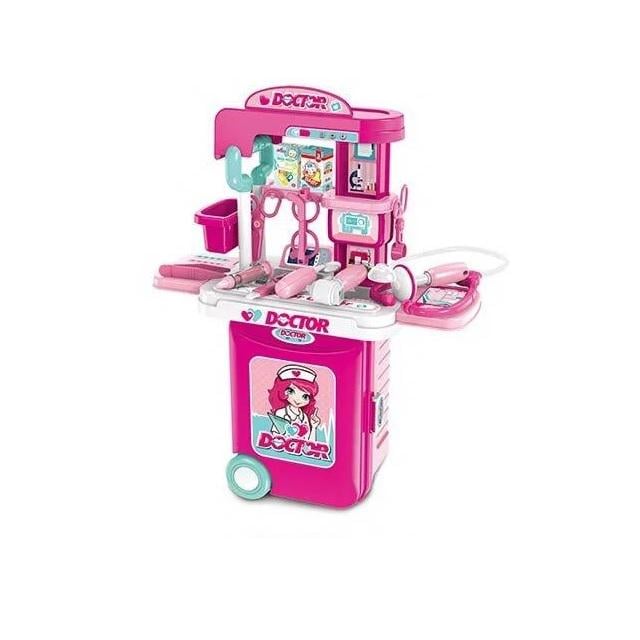 Игровой набор врача чемодан-трансформер/лекарственные принадлежности Pink (145130)